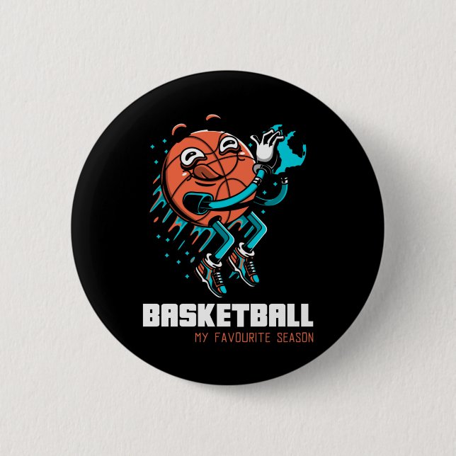 Basketboll är min favoritsäsong-Roligt Knapp (Framsida)