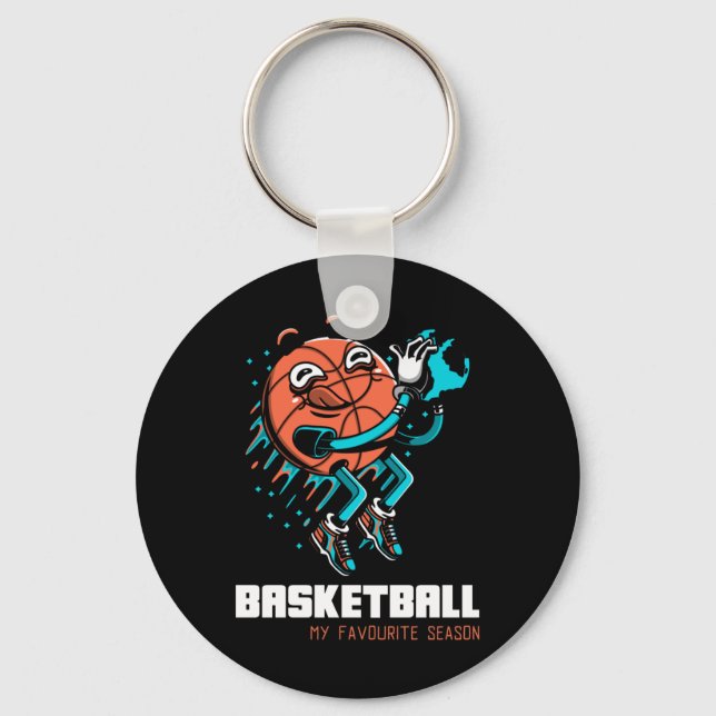 Basketboll är min favoritsäsong-Roligt Nyckelring (Framsida)