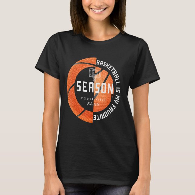 Basketboll är min favoritsäsong t shirt (Framsida)