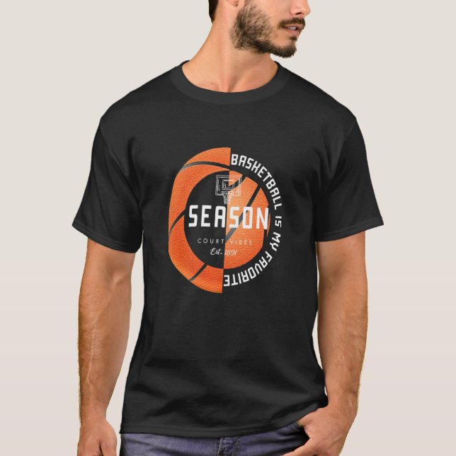 Basketboll är min favoritsäsong t shirt (Framsida)