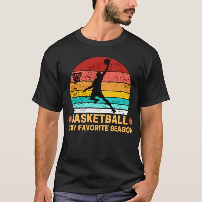 Basketboll är min favoritsäsong t shirt (Framsida)