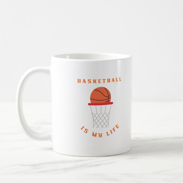 Basketboll är min sport kaffemugg (Vänster)