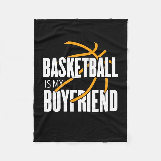 Basketboll är min vän fleecefilt (Framsidan)