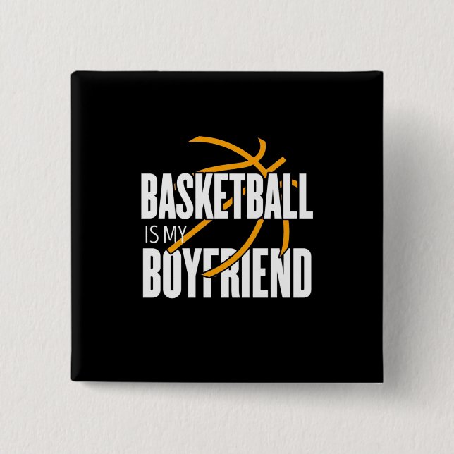 Basketboll är min vän knapp (Framsida)