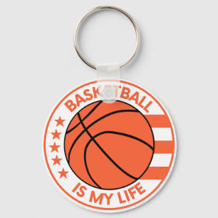 Basketboll är mitt liv. Presentidéer för sportspel Nyckelring