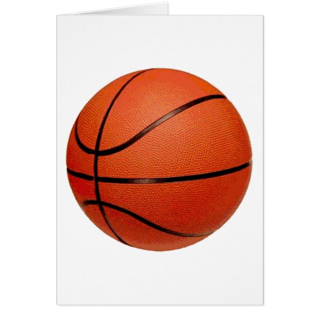 Basketboll Art Hälsningskort (Framsidan)