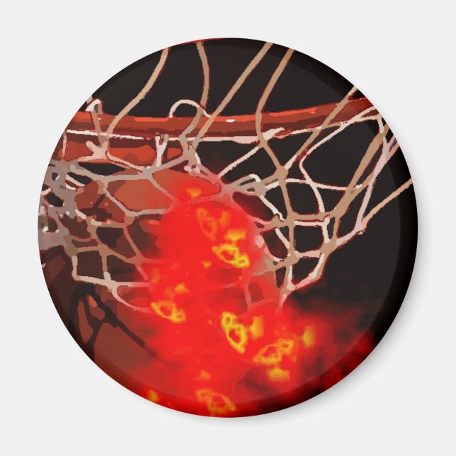 Basketboll Art Magnet (Framsidan)