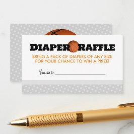 Basketboll Babyskor Diaper Raffle-insättningskort Tilläggskort
