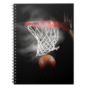 Basketboll bärbar dator anteckningsbok med spiral
