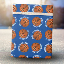 Basketboll Barn Namn Blå God Jul