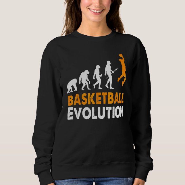 Basketboll  Basketboll Evolution Av Man Kvinna Män T Shirt (Framsida)