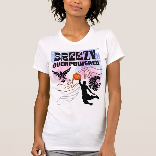 Basketboll bemyndigad t shirt (Framsida)