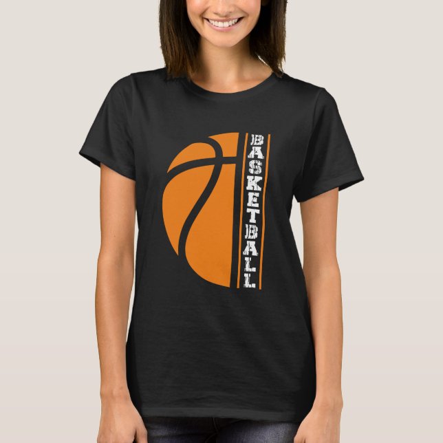 Basketboll - Boll är Life T Shirt (Framsida)