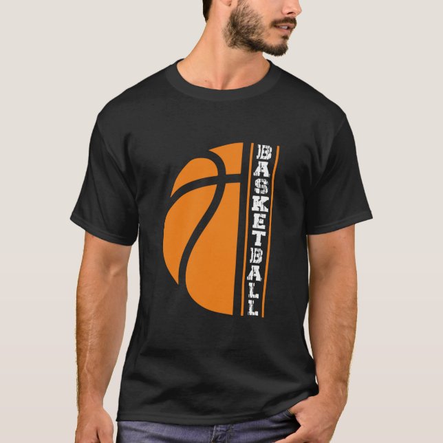 Basketboll - Boll är Life T Shirt (Framsida)
