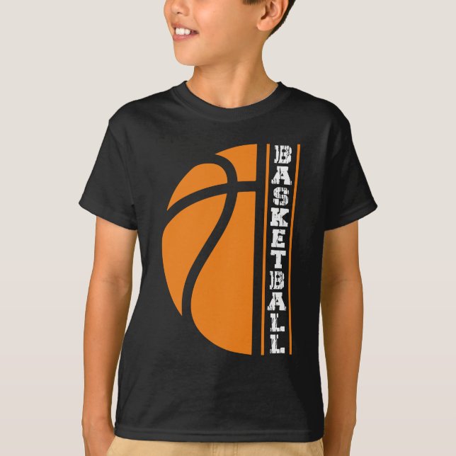 Basketboll - Boll är Life T Shirt (Framsida)