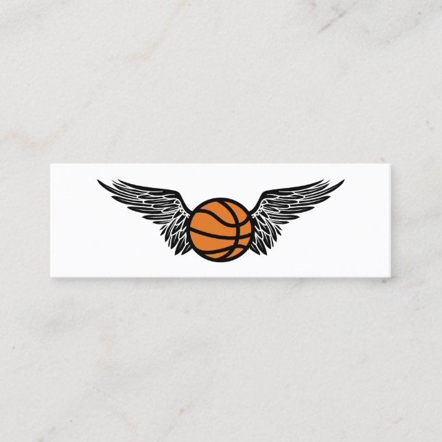 basketboll boll mini visitkort (Framsida)