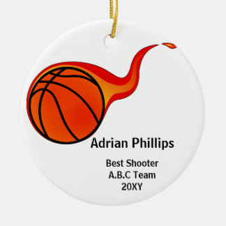 Basketboll boll ornament
