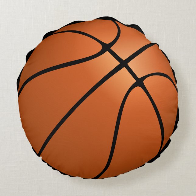 basketboll boll rund kudde (Baksidan)