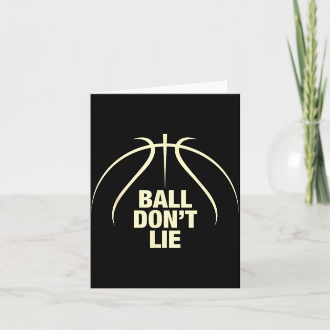 Basketboll Bollen Ljuger Inte  Kort (Framsida)
