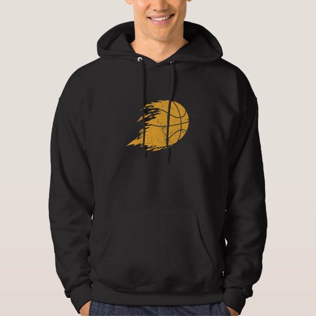 Basketboll Bränner Hoodie (Framsida)
