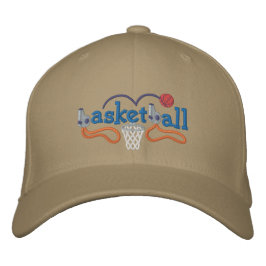 Basketboll Broderad Keps