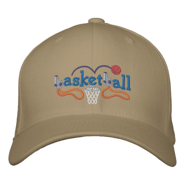 Basketboll Broderad Keps (Framsida)