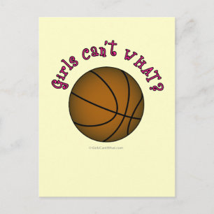 Basketboll - Brown/Rosa Vykort