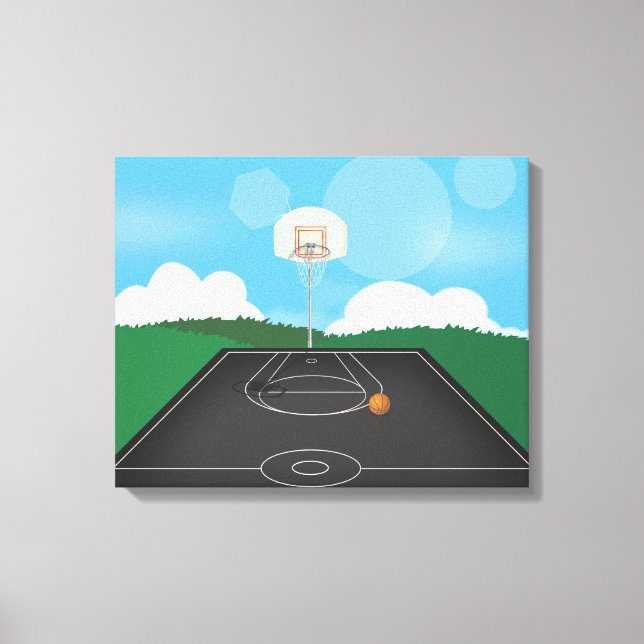 Basketboll Canvastryck (Framsida)