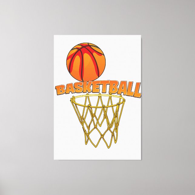 Basketboll Canvastryck (Framsida)