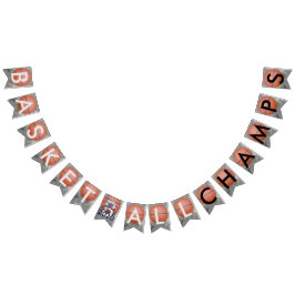 Basketboll Champs Blue Bunting Banner Vimplar