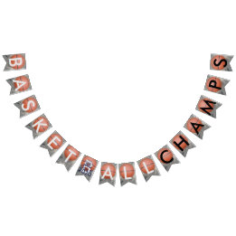 Basketboll Champs Blue Bunting Banner Vimplar