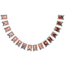 Basketboll Champs Blue Bunting Banner Vimplar