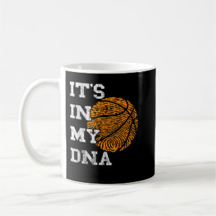 Basketboll den är i min DNA-fingeravtrycksuppspeln Kaffemugg