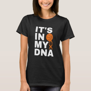 Basketboll Det är i min DNA-Coola som spelar baske T Shirt