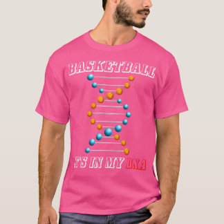 Basketboll det är i min Dna Funny Ringar Player T Shirt