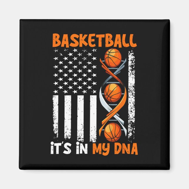 Basketboll Det är i min Dna Roligt Player-tränings Magnet (Framsidan)