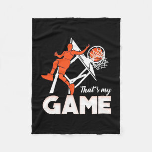 Basketboll det är mitt spel fleecefilt