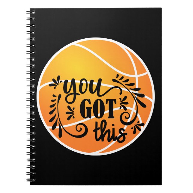 Basketboll | Din Har Anteckningsbok (Framsidan)