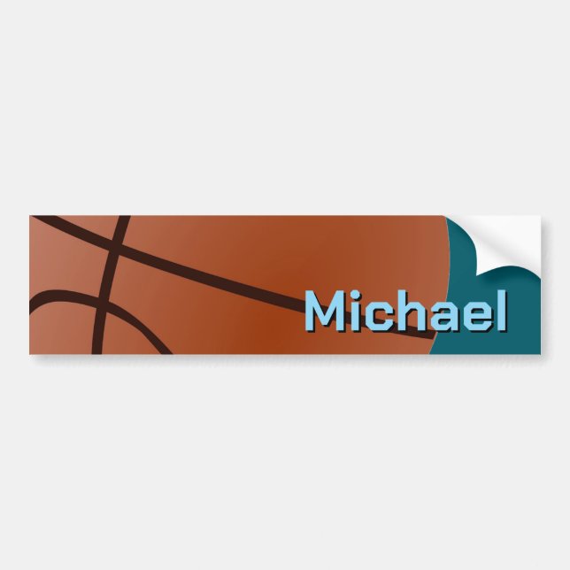 Basketboll dina personuppgifter bildekal (Framsidan)