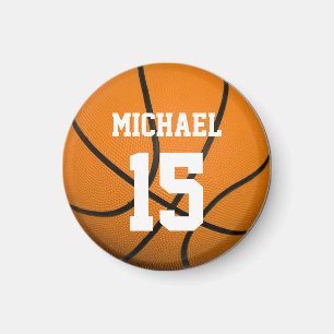 Basketboll ditt namn, Anpassade Magnet