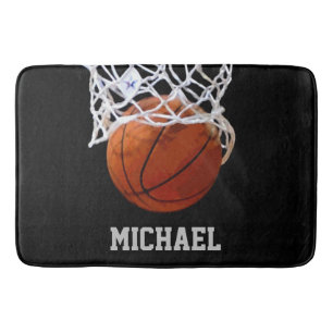 Basketboll ditt namn badrumsmatta