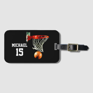 Basketboll ditt namn bagagebricka