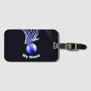 Basketboll ditt namn bagagebricka