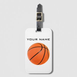 Basketboll ditt namn bagagebricka