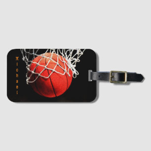 Basketboll ditt namn bagagebricka