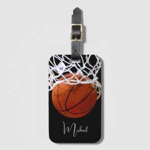 Basketboll ditt namn bagagebricka