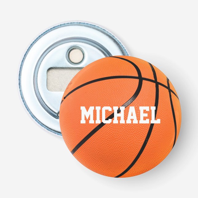 Basketboll ditt namn flasköppnare (Framsidan)