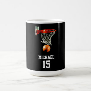 Basketboll ditt namn kaffemugg