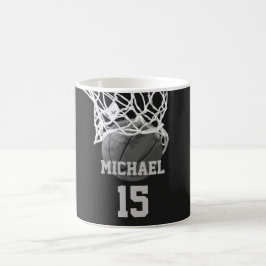 Basketboll ditt namn kaffemugg