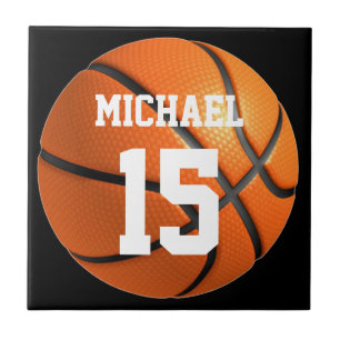 Basketboll ditt namn kakelplatta